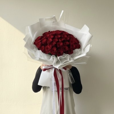 50 Roses Red Bouquet